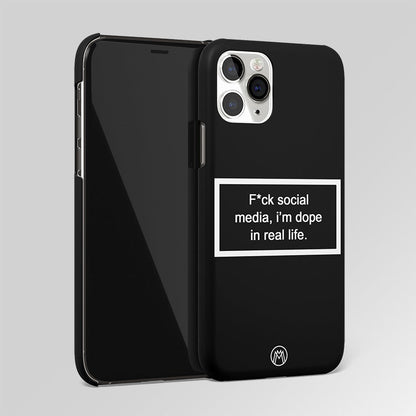 I'm Dope In Real Life Black Matte Case Phone Cover