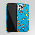 Lil Flames On Blue Matte Case Phone Cover