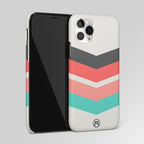 Pink Green White Stripes Pattern Matte Case Phone Cover