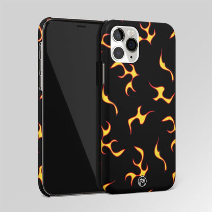 Lil Flames On Black Matte Case Phone Cover