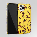 Lil Flames On Yellow Matte Case Phone Cover