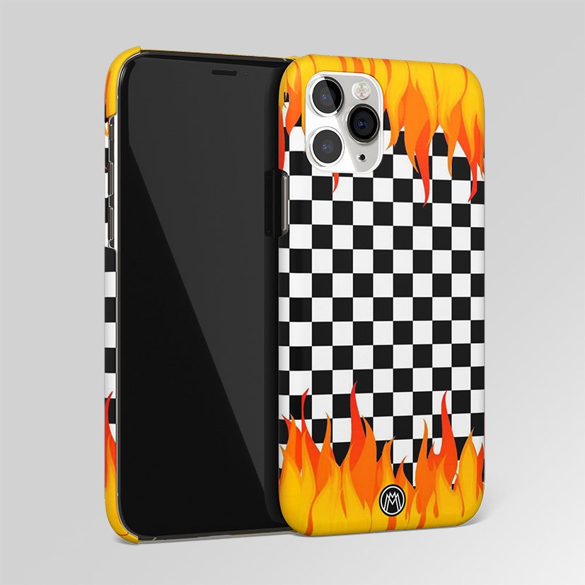 Lil Flames On Black&White Matte Case Phone Cover