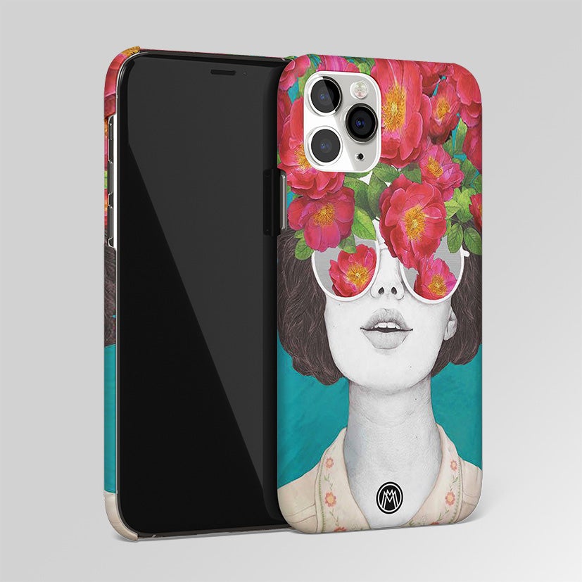 Flowery Eyes Matte Case Phone Cover