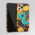Emerald Green Dinosaur Matte Case Phone Cover