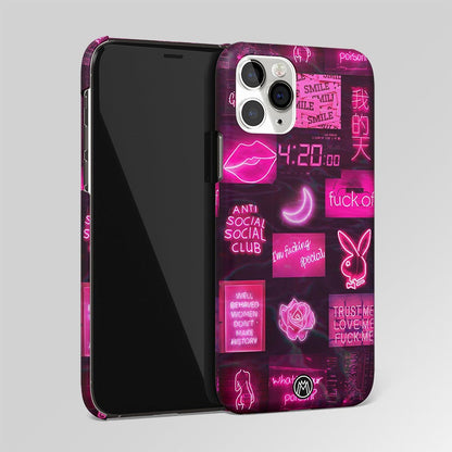 Black Pink Aesthetic Collage Matte Case Phone Cover