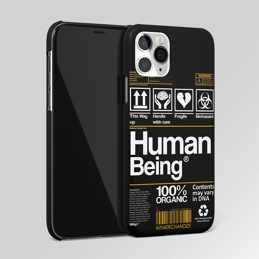 Human Being Yellow Black Label Matte Case Phone Cover