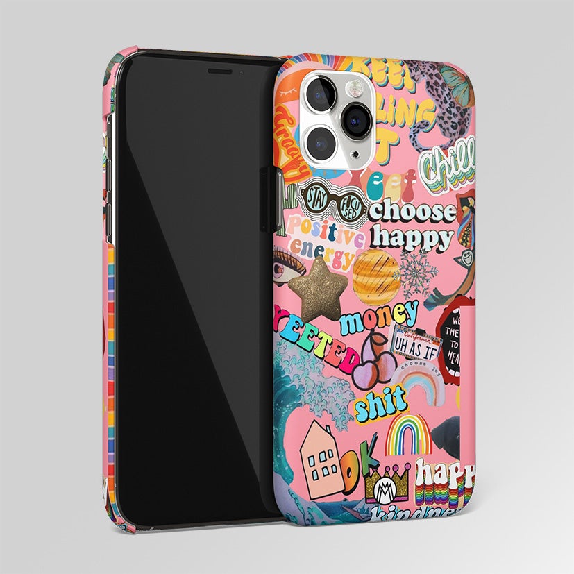 Happy Summer Collage Aesthetic Matte Case Phone Cover