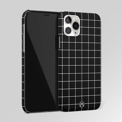Classic Grid Dark Edition Matte Case Phone Cover