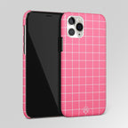 Classic Grid Pink Edition Matte Case Phone Cover