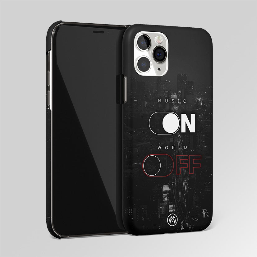 Music On World Off Music Matte Case Phone Cover