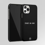 Trust No One Aesthetic Quote Matte Case Phone Cover