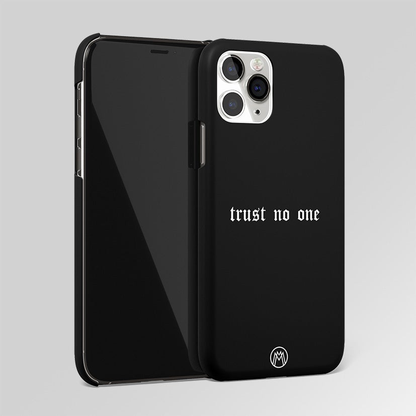 Trust No One Aesthetic Quote Matte Case Phone Cover