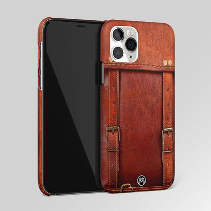 Leather Bag Style Matte Case Phone Cover