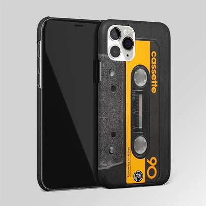 Vintage Cassette Black Matte Case Phone Cover