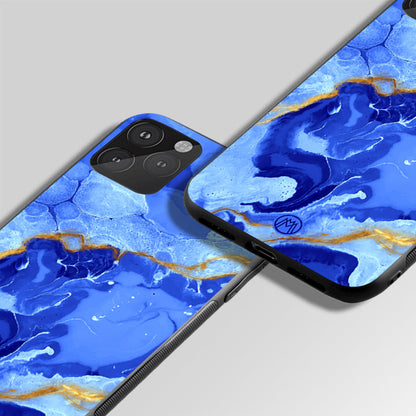 Marine Mystic Marble Glass Case Phone Cover