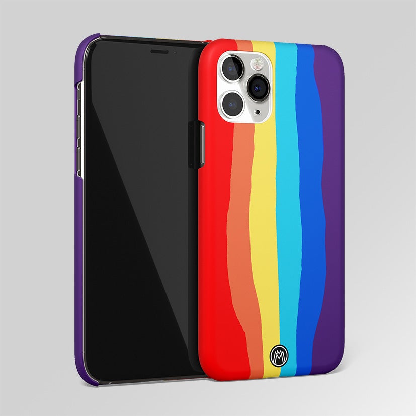 Colorful Rainbow Matte Case Phone Cover