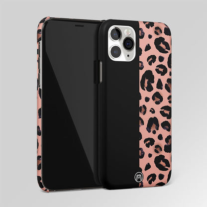 Black & Pink Cheetah Fur Matte Case Phone Cover