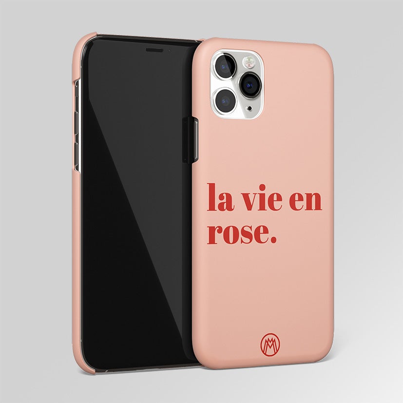 La Vie En Rose Quote Matte Case Phone Cover