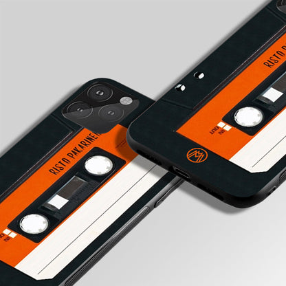 Enchanted Orange Cassette Glass Case Phone Cover
