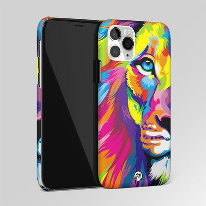 Colourful Fierce Lion Matte Case Phone Cover