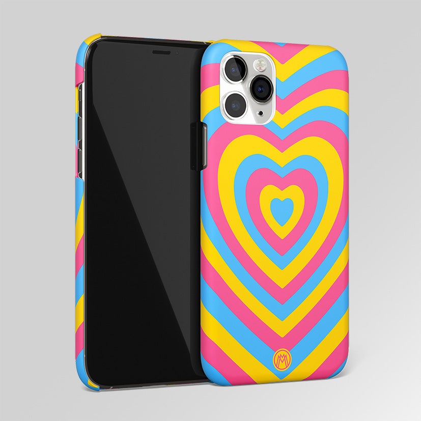 Y2K Pink Blue Heart Aesthetic Matte Case Phone Cover