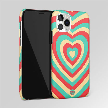 Y2K Green Cream Heart Aesthetic Matte Case Phone Cover
