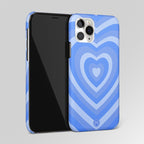 Y2K Blue Heart Aesthetic Matte Case Phone Cover
