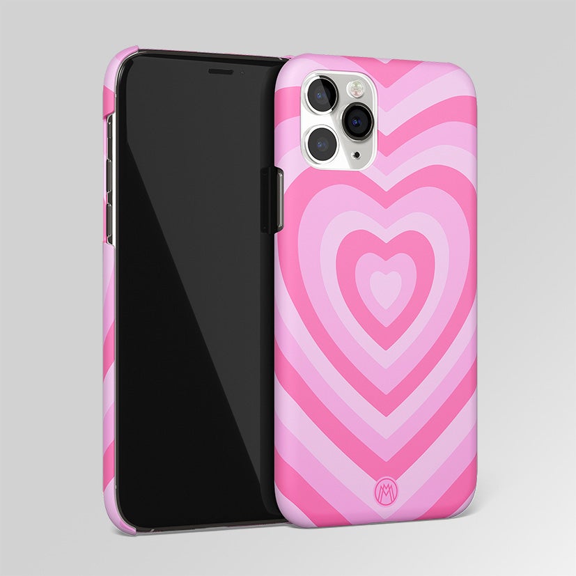 Y2K Pink Heart Aesthetic Matte Case Phone Cover