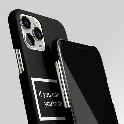 You're Too Close Black Matte Case Phone Cover