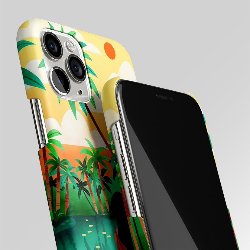 Tropical Girl Matte Case Phone Cover