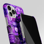 Purple Collage Aesthetic Matte Case Phone Cover