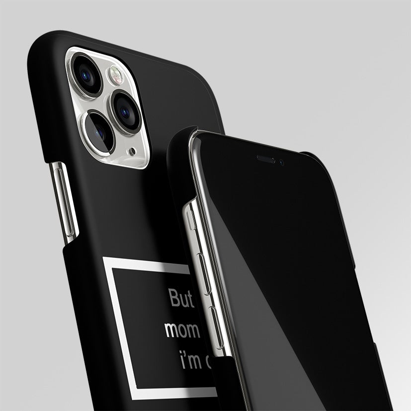 Mom Says I'm Cool Black Matte Case Phone Cover