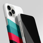 White Green Red Pattern Stripes Matte Case Phone Cover