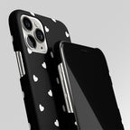 Hearty Hearts Black Edition Matte Case Phone Cover