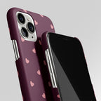 Hearty Hearts Mauve Edition Matte Case Phone Cover