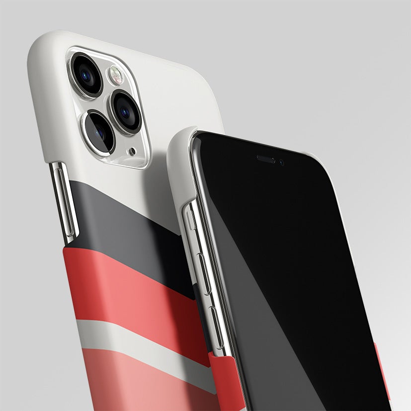 Pink Green White Stripes Pattern Matte Case Phone Cover