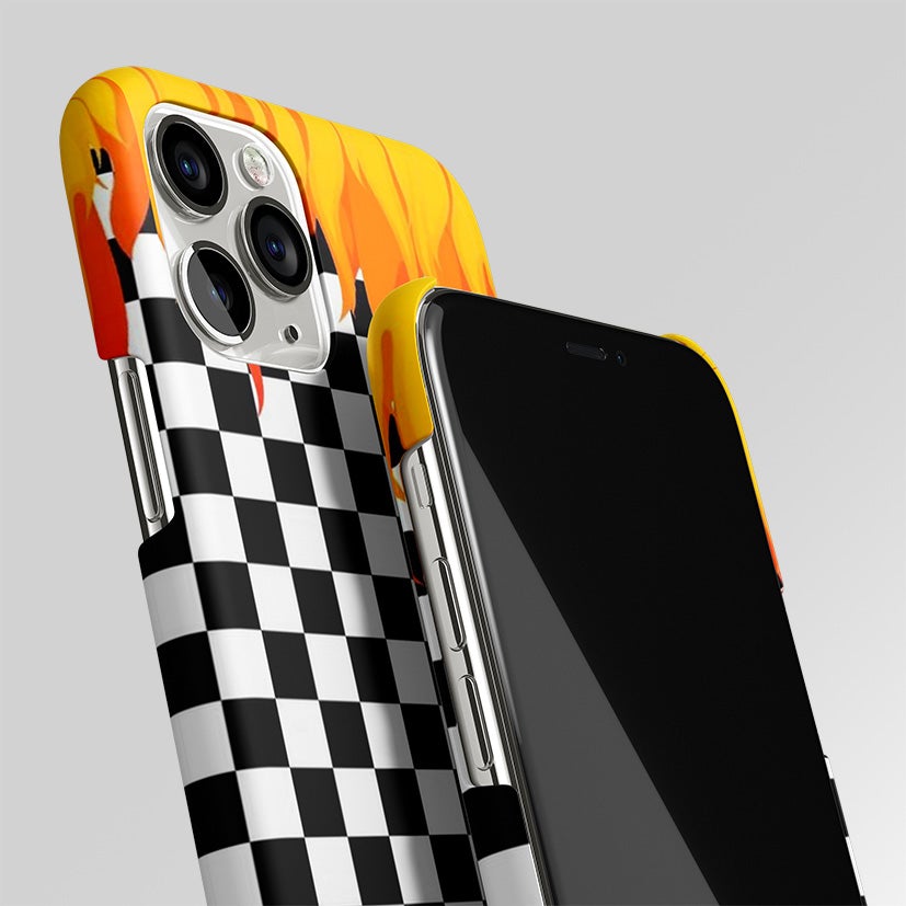 Lil Flames On Black&White Matte Case Phone Cover