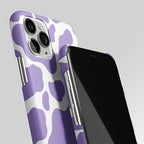 Amethyst Cow Fur Y2K Aesthetic Matte Case Phone Cover