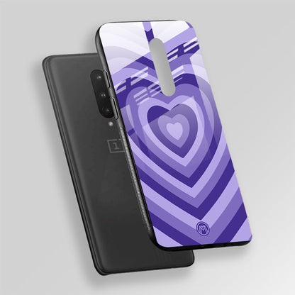 Purple Heart Aesthetic Glass Case Phone Cover