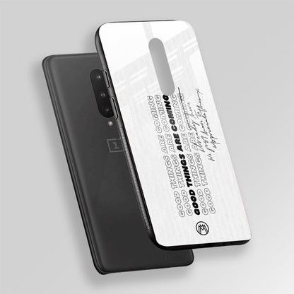 Good Things Are Here Quote Glass Case Phone Cover