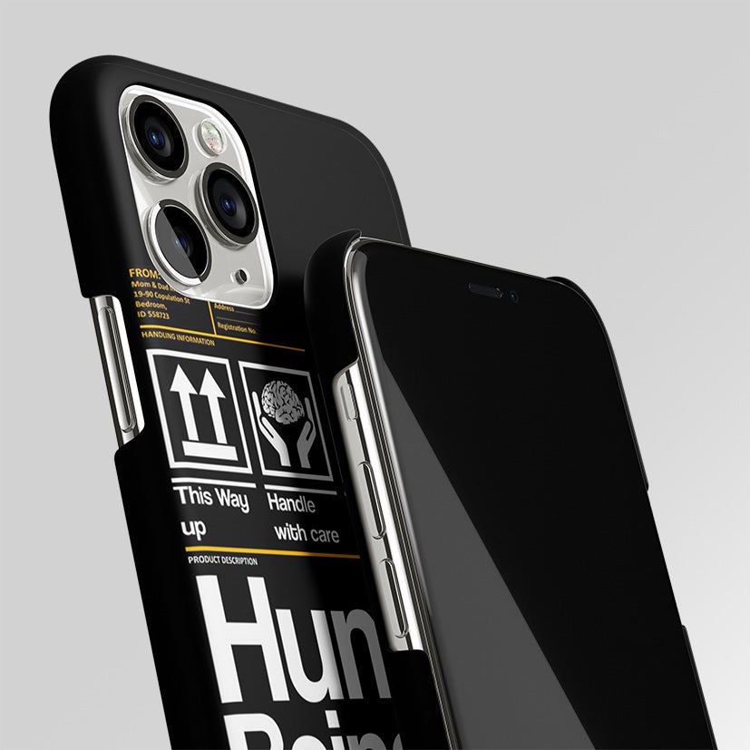 Human Being Yellow Black Label Matte Case Phone Cover