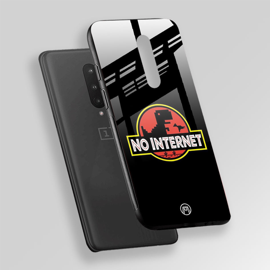 Jurassic Park Without Internet Glass Case Phone Cover