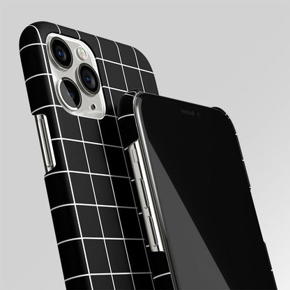 Classic Grid Dark Edition Matte Case Phone Cover