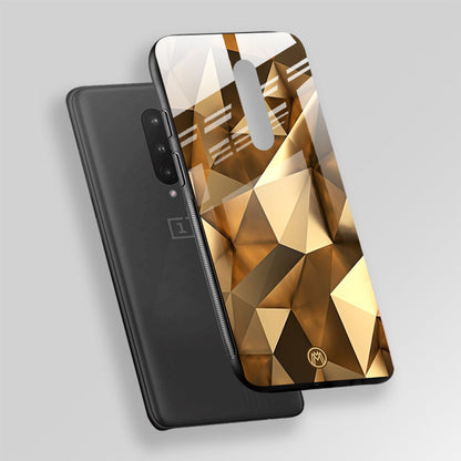 Golden Glossy Glass Case Phone Cover