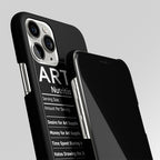Artist Nutrition Facts Label Matte Case Phone Cover