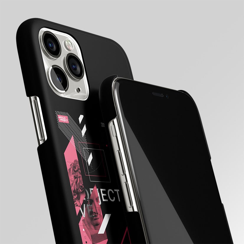 Apollo Project Aesthetic Pink And Black Matte Case Phone Cover