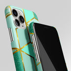 Magical Mint Green Marble Matte Case Phone Cover