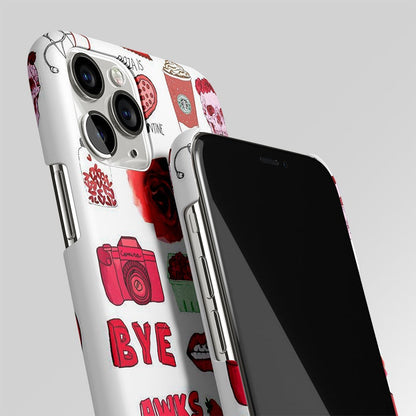 Death Wish White Collage Matte Case Phone Cover