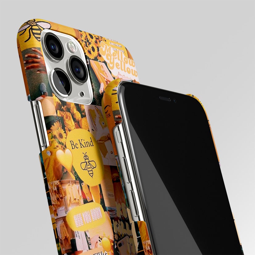 Mellow Yellow Aesthetic Collage Matte Case Phone Cover