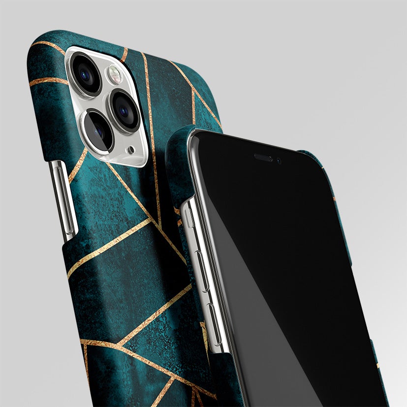 Geometric Green Matte Case Phone Cover